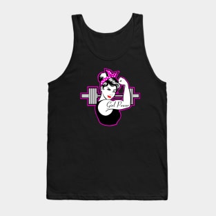 fitness girl, barbell girl, girls who lift, gym girl Tank Top